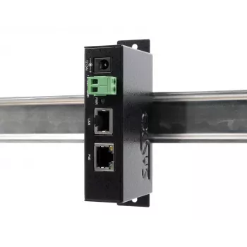 EXSYS EX-6007POE-WO PoE+ Gigabit tinklo injektorius, metalinis korpusas, 12-24V DC įėjimas, be maitinimo šaltinio