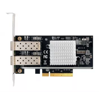 EXSYS Dual 10 Gigabit SFP+ tinklo valdiklis PCIe x8, Intel 82599ES lustas EX-60232