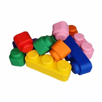 Gerardo's Toys minkštų konstrukcinių kaladėlių rinkinys, 71 dalis, EVA putų, įvairiaspalvis