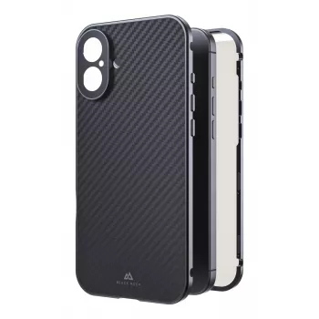 Black Rock Cover 360° Glass dėklas Apple iPhone 16 Plus, Real Carbon (00228105)