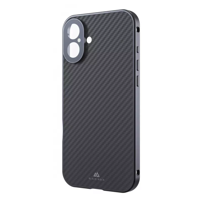 Black Rock Cover 360° Glass dėklas Apple iPhone 16 Plus, Real Carbon (00228105)