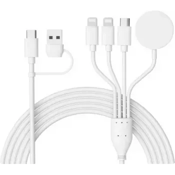 CYOO CY606 4-in-2 daugiafunkcis įkrovimo kabelis Universal / USB-C / Watch - juodas