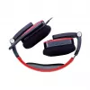 Thermaltake Tt eSPORTS SHOCK žaidimų ausinės - Royal Red, laidinės 3,5 mm, apgaubiančios ausis, ištraukiamas mikrofonas, sulankstomos
