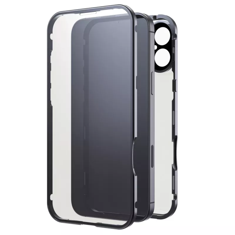 Black Rock Cover 360° stiklinis dėklas Apple iPhone 16 Plus, juodas 00228104