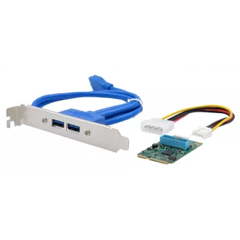 EXSYS EX-48010-3 Mini PCIe USB 3.2 Gen 1 plokštė su 2 prievadais (NEC)
