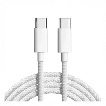 Cyoo Cotton USB-C į USB-A kabelis 1m - pintas, 3A įkrovimas ir duomenų sinchronizavimas (CY123446)