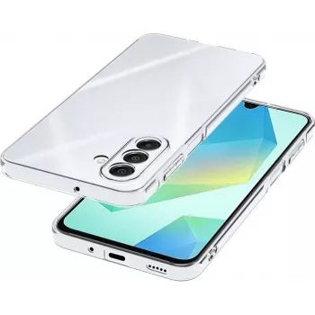 CYOO Crystal Clear dangtelis Samsung Galaxy A17 5G - permatomas TPU nugarėlės dangtelis su anti-geltonavimo, smūgių sugerimo ir iškilusiais kraštais CY123989