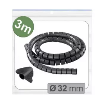 Quadrios 25CA740 pintas kabelių apvadas, plečiamasis PET, juodas, 3 m, 25-32 mm ryšuliams