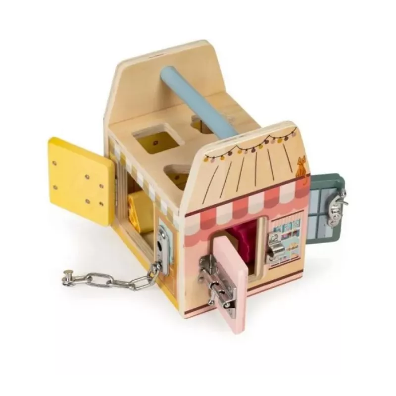 Gerardo's Toys medinis namelis su spynomis – lavinamasis žaislas nuo 18 mėn.