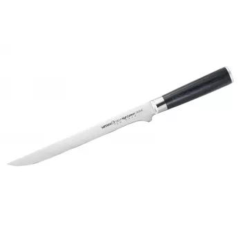 SAMURA Harakiri lankstus filėtavimo peilis 218 mm AUS-8 plieno, juoda ABS rankena