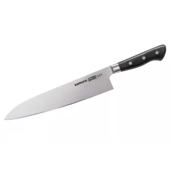 SAMURA PRO-S virėjo peilis 240 mm, AUS-8 plienas, G-10 rankena, Full Tang
