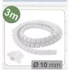 Quadrios 25CA743 plečiama pintinė kabelių apvija, PET, balta, 3 m, maks. 10 mm ryšulys