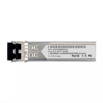 EXSYS EX-SFP-0055 SFP siustuvas-imtuvas LC Duplex daugiamodis 550m 1.25Gbps 850nm -40°C iki 80°C