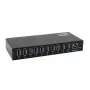 EXSYS EX-11290HMS USB 3.2 Gen 1 10 prievadų šakotuvas su 12V/5A maitinimo šaltiniu