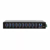 EXSYS EX-11290HMS USB 3.2 Gen 1 10 prievadų šakotuvas su 12V/5A maitinimo šaltiniu