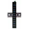 EXSYS EX-11290HMS USB 3.2 Gen 1 10 prievadų šakotuvas su 12V/5A maitinimo šaltiniu