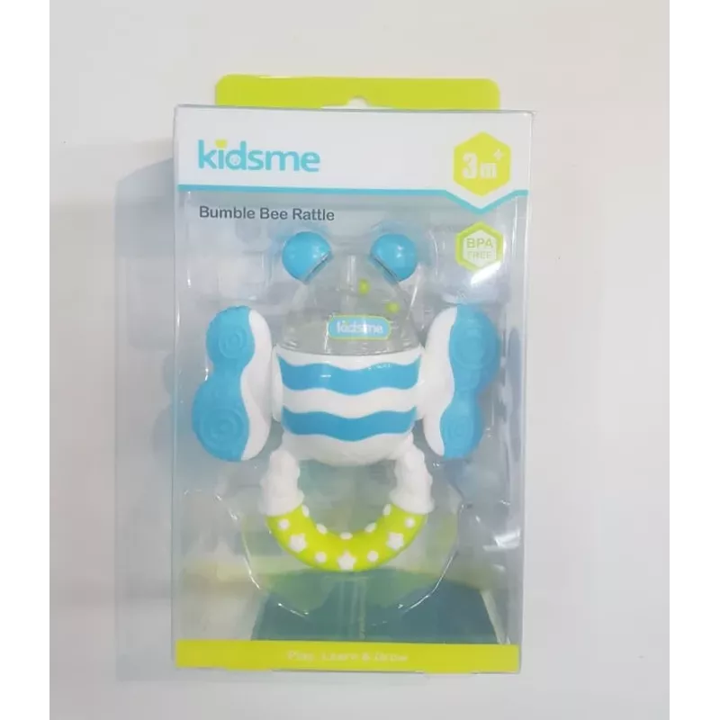 Kidsme Bumble Bee kramtymo žaislas ir barškutis, 3M+