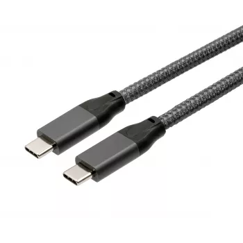 EXSYS USB 3.2 Gen 2x2 USB-C kabelis, 20 Gbit/s, 5A, 100W, pilkas pintas, 3,0 m EX-K1596-3.0