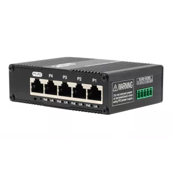 EXSYS Mini 5 prievadų Ethernet PoE praeinamasis komutatorius - 5x10/100/1000Tx (EX-62020POE-P)