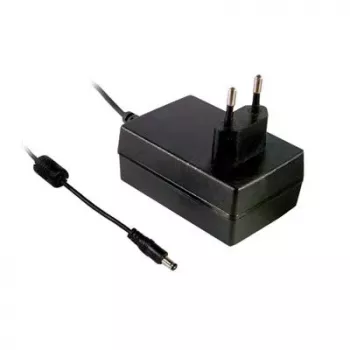 MEAN WELL GSM36E12-P1J medicininis maitinimo adapteris, 12V DC 3A 36W, EU kištukas, 2,1x5,5mm DC lizdas