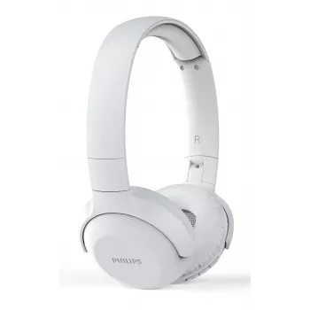 Philips UpBeat belaidės ant ausų ausinės su mikrofonu, baltos