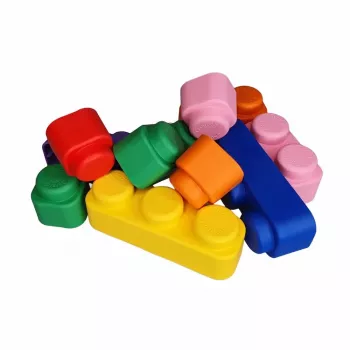 Gerardo's Toys GT3108 minkštų konstruktorių rinkinys, 10 dalių, EVA puta, įvairiaspalvis