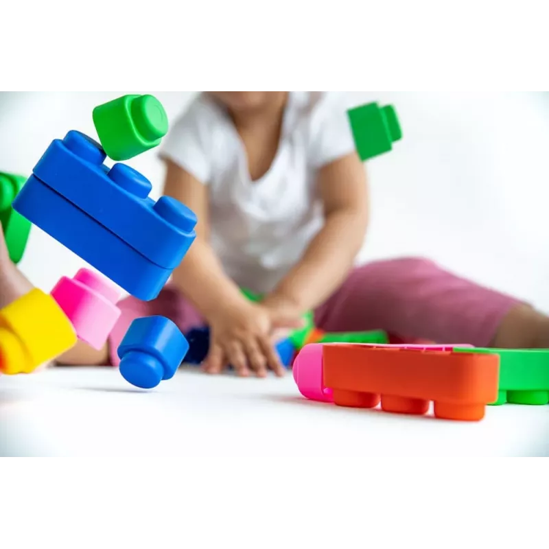Gerardo's Toys GT3108 minkštų konstruktorių rinkinys, 10 dalių, EVA puta, įvairiaspalvis