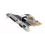 EXSYS EX-44083 PCIe 2 prievadų RS-232 nuosekliosios sąsajos plokštė, ASIX AX99100, DB9, žemo profilio