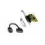 EXSYS EX-44343-2S 2 prievadų RS-232 PCI Express serijinė plokštė, MosChip MCS9901, žemo profilio