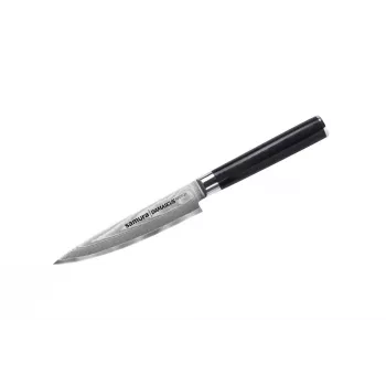 SAMURA Damascus universalus peilis 125 mm, 67 sluoksnių VG-10 šerdis, G-10 rankena