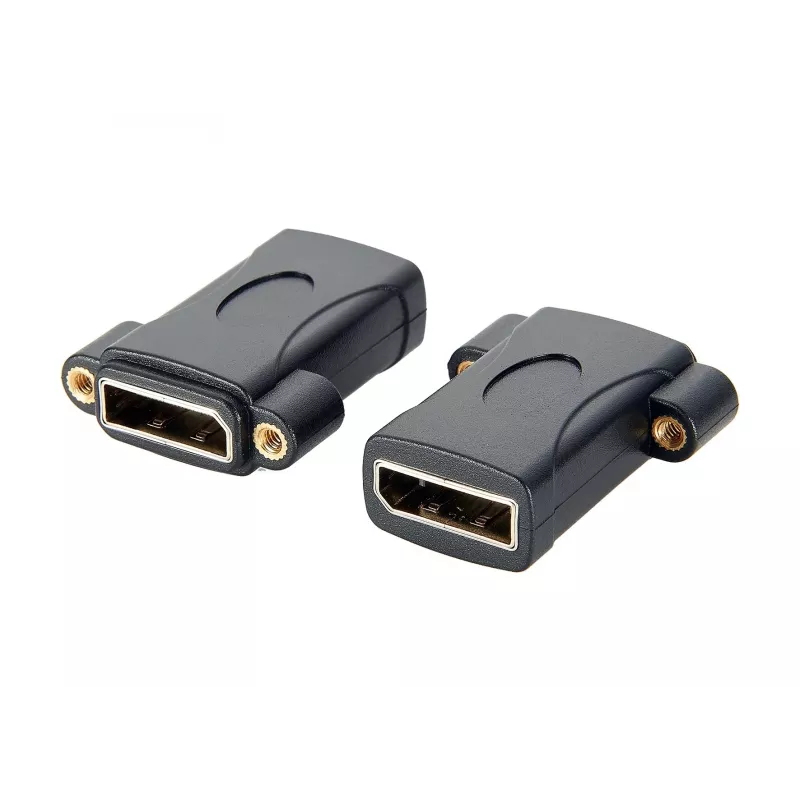 EXSYS EX-49304 skydelio montavimo DisplayPort moteriškas į moterišką adapteris, įsukamas, 8K 60Hz