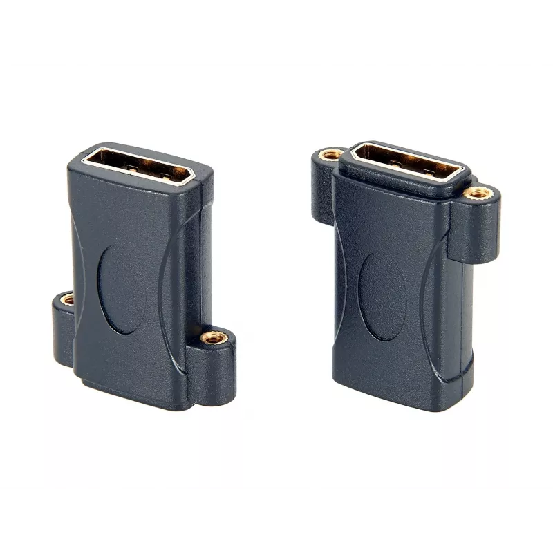 EXSYS EX-49304 skydelio montavimo DisplayPort moteriškas į moterišką adapteris, įsukamas, 8K 60Hz