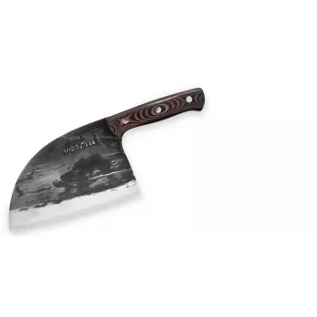 SAMURA Mad Bull serbų šefo peilis 18 cm, raudona G-10 rankena, AUS-8 plienas