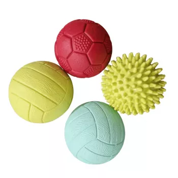 Gerardo's Toys GT7710 kūdikių masažo ir sensorinių kamuoliukų rinkinys, 4 vnt., įvairių tekstūrų ir spalvų, nuo 6 mėn.
