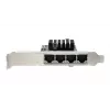 EXSYS Quad 5 Gigabit Ethernet PCIe x4 tinklo plokštė (Realtek RTL8126) EX-60154