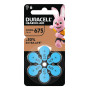 Duracell EasyTab 675 PR44 cinko-oro baterijos klausos aparatams, 6 vnt.