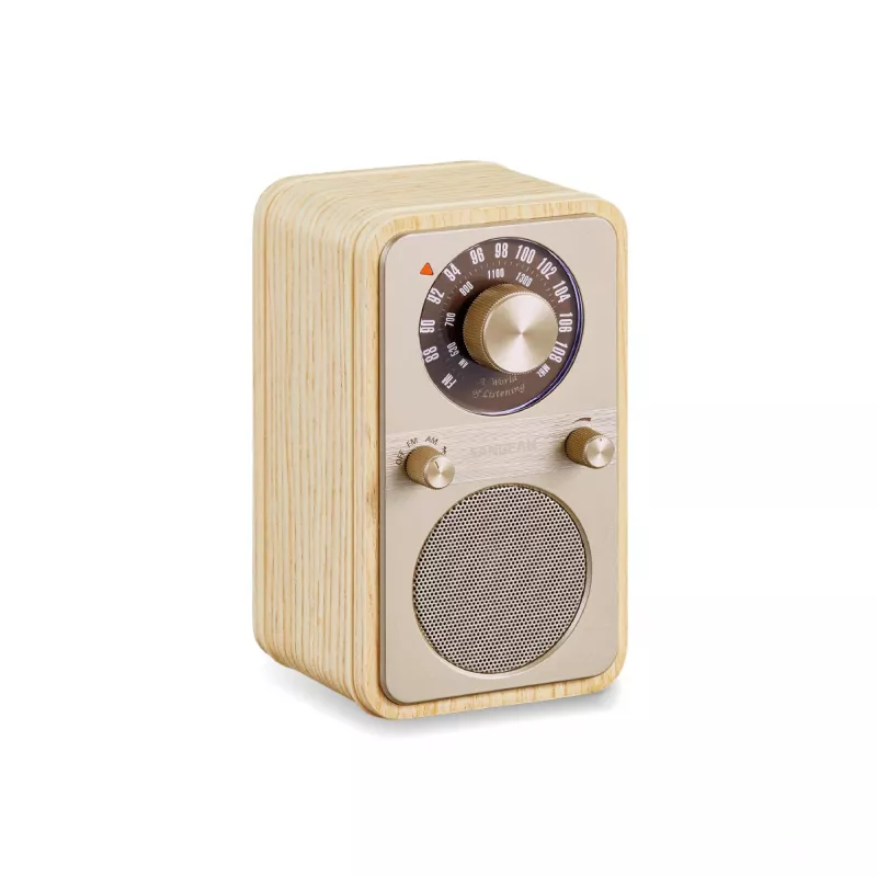 Sangean WR-9 Nešiojamas FM/AM radijas su Bluetooth, balto uosio medžio korpusu