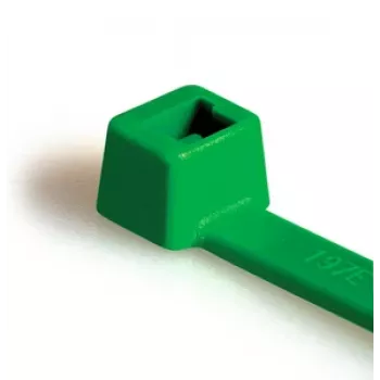 HellermannTyton T30R-PA66-GN žalias kabelių raištis 150mm x 3,5mm (100 vnt. pakuotė) 111-03014