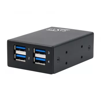 EXSYS USB 3.2 Gen1 4 prievadų metalinis koncentratorius su 15KV ESD apsauga (EX-11240HMS)