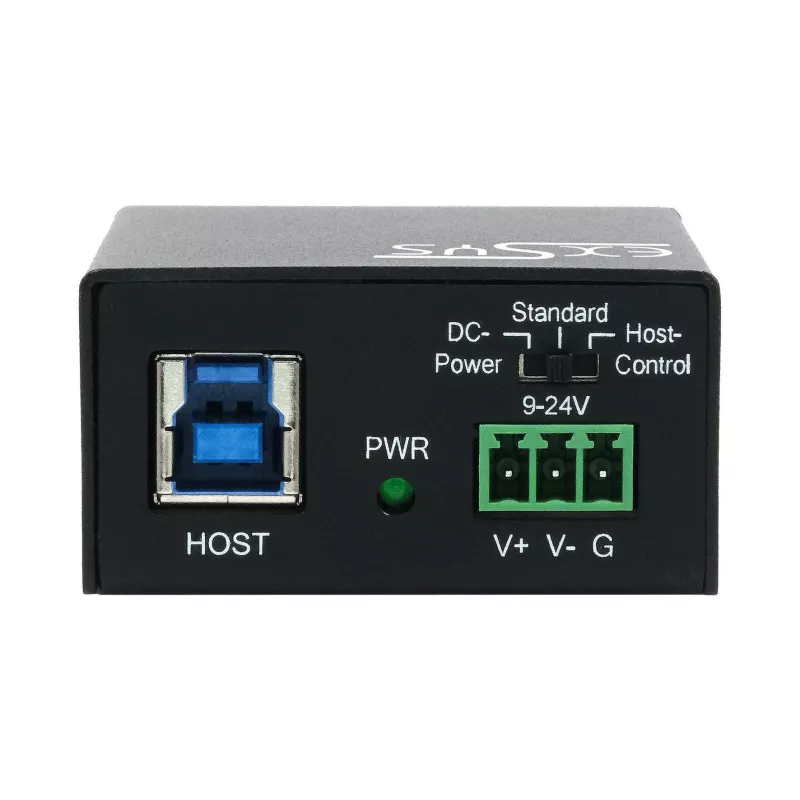 EXSYS USB 3.2 Gen1 4 prievadų metalinis koncentratorius su 15KV ESD apsauga (EX-11240HMS)