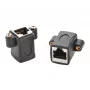 EXSYS EX-49306 Cat.5e RJ45 moteriškas-moteriškas Keystone adapterio modulis, juodas