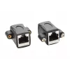 EXSYS EX-49306 Cat.5e RJ45 moteriškas-moteriškas Keystone adapterio modulis, juodas