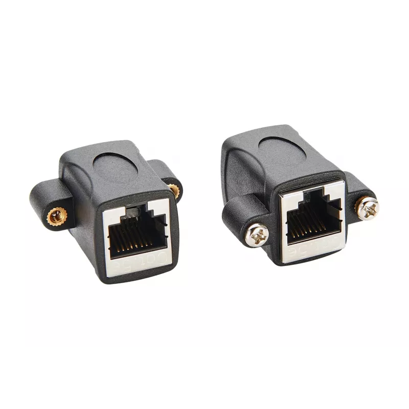 EXSYS EX-49306 Cat.5e RJ45 moteriškas-moteriškas Keystone adapterio modulis, juodas