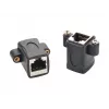 EXSYS EX-49306 Cat.5e RJ45 moteriškas-moteriškas Keystone adapterio modulis, juodas