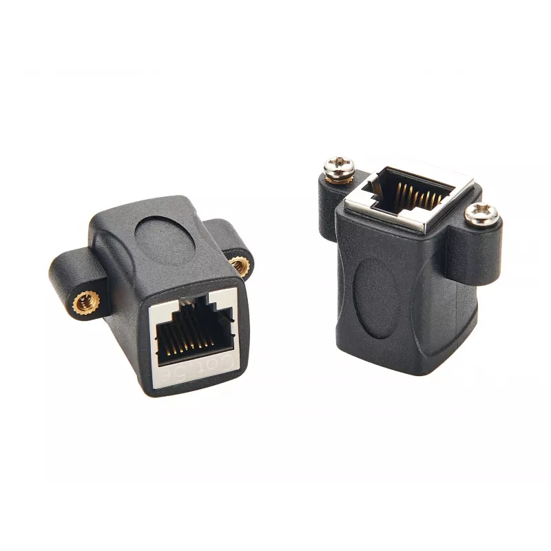 EXSYS EX-49306 Cat.5e RJ45 moteriškas-moteriškas Keystone adapterio modulis, juodas