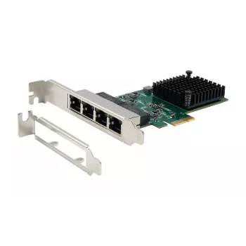 EXSYS EX-60104 Quad 1 Gigabit Ethernet PCIe x1 tinklo plokštė (Realtek RTL8111H)