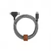 Native Union Belt Cable Duo USB-C į USB-C/Lightning pintas kabelis 1,5 m juodas