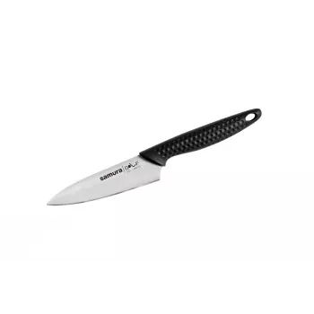 SAMURA Golf 98mm AUS-8 nerūdijančio plieno lukštentinis peilis su juoda ABS rankena