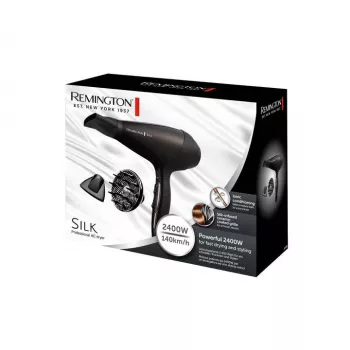 Remington Silk AC plaukų džiovintuvas, 2400W, juodas