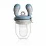 Kidsme Food Feeder Medium Azure - silikoninis kūdikių vaisių ir daržovių maitintuvas, 4 mėn.+